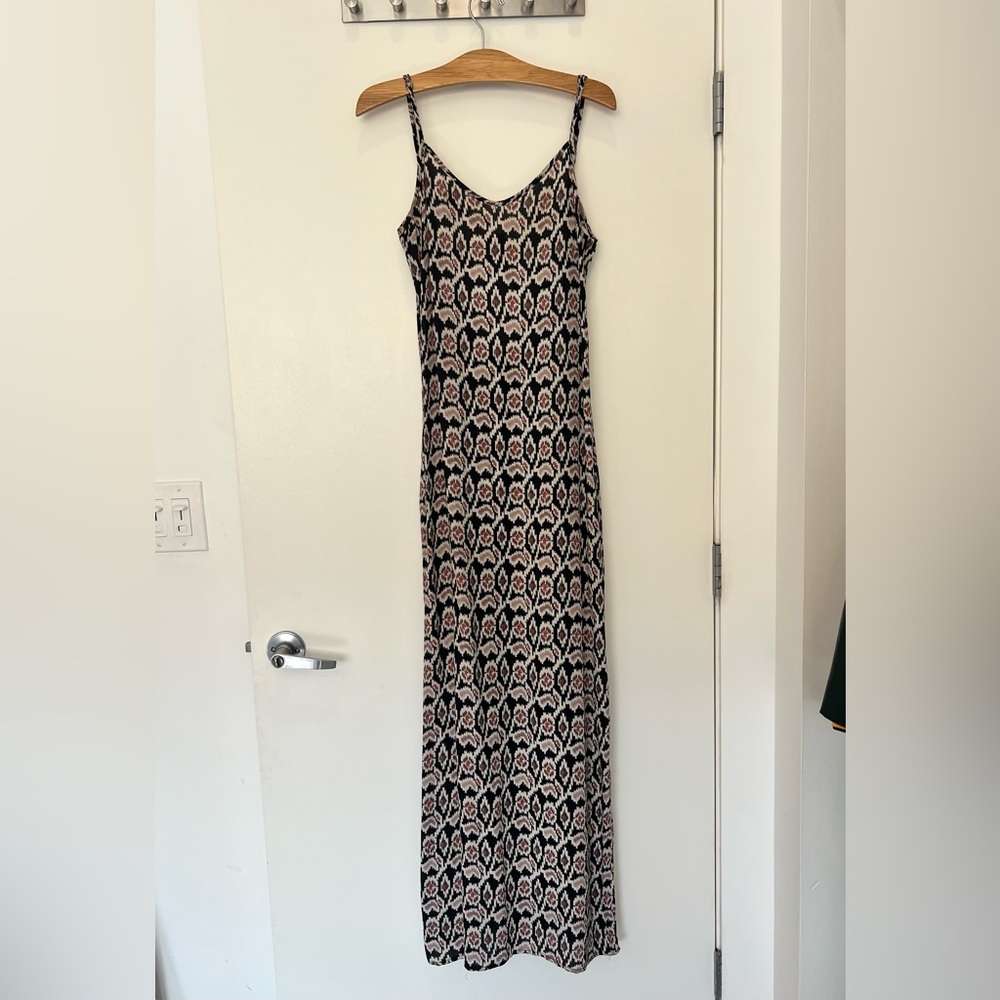 Flynn Skye Black and Tan Maxi Dress